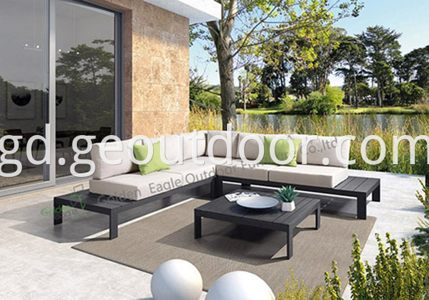 aluminium garden modular seating set